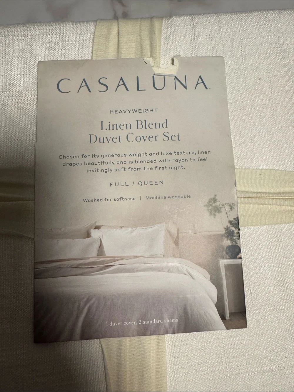 Casaluna linen blend duvet cover set  Brand new